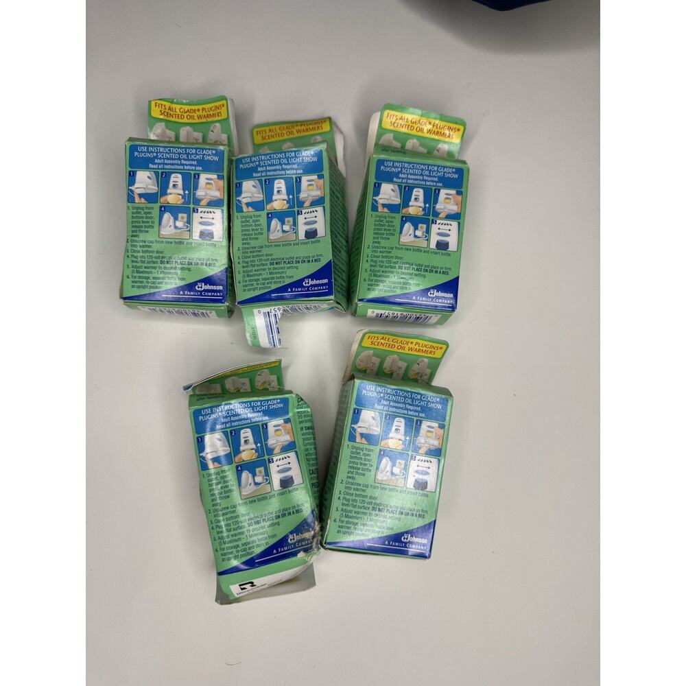 5 Glade Watermelon Rush Plug in Scented Oil Refills Vintage New Discontinued Lot - Picture 4 of 9